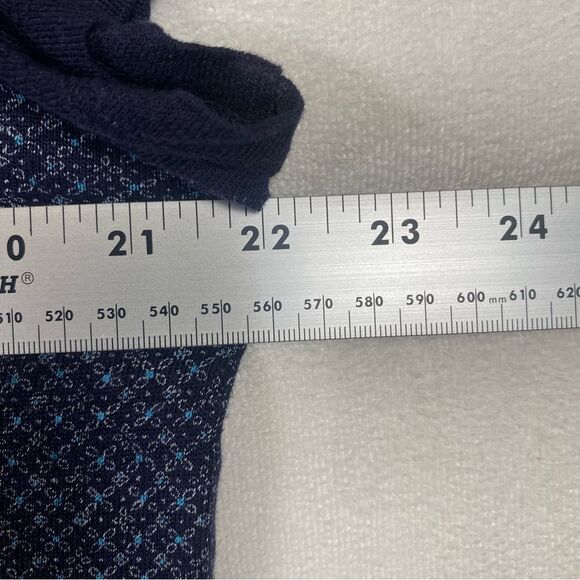 Talbots 100% Linen Short Sleeve Blue Tone Top Size XL - Picture 8 of 10